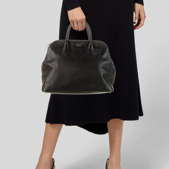 Prada Saffiano Leather Galleria Double Zip Handbag - Picture 4 of 5